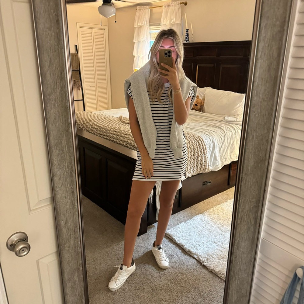 REVOLVE Striped Black and White Dress